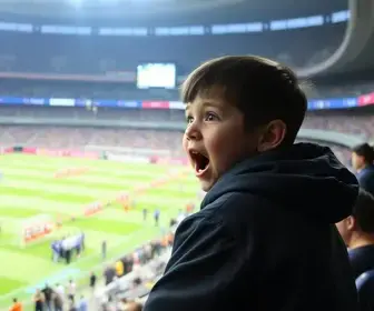 Gottino e crianças na Arena Pacaembu